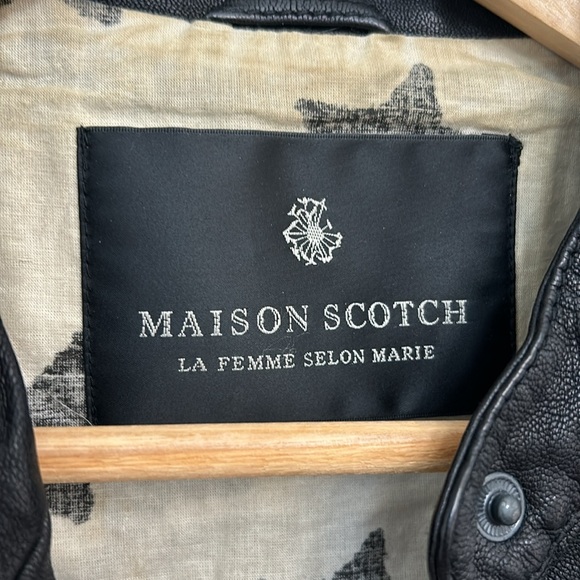 MAISON SCOTCH LEATHER VEST - Picture 2 of 7